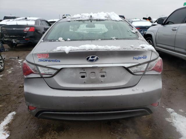 KMHEC4A42CA042587 - 2012 HYUNDAI SONATA HYBRID GRAY photo 6