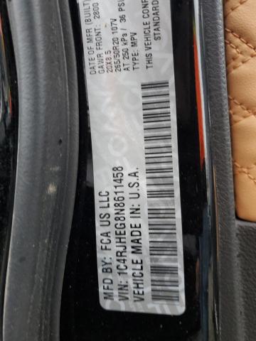 1C4RJHEG8N8611458 - 2022 JEEP GRAND CHER SUMMIT Սև լուսանկար 13