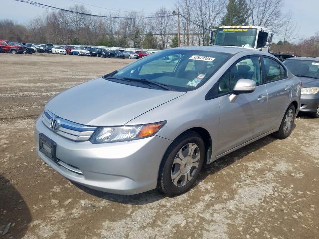 JHMFB4F3XCS001600 - 2012 HONDA CIVIC HYBRID L  photo 2