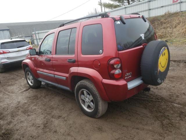 1J4GL38K75W656689 - 2005 JEEP LIBERTY RENEGADE RED photo 2