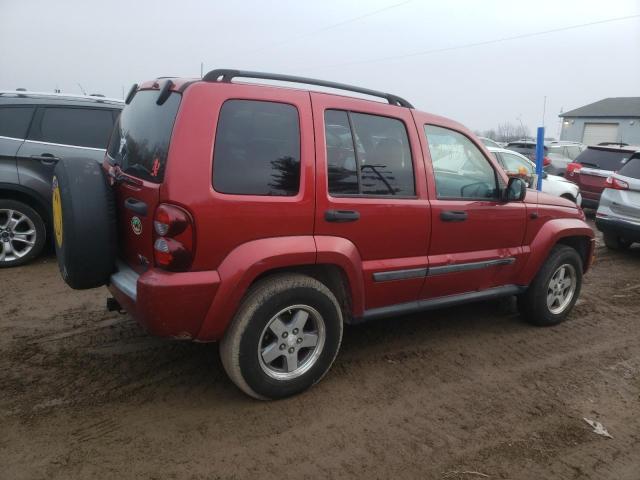 1J4GL38K75W656689 - 2005 JEEP LIBERTY RENEGADE RED photo 3