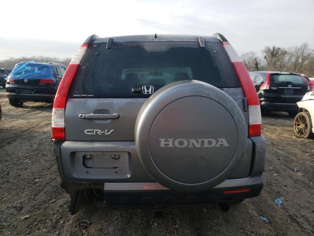 JHLRD78996C019017 - 2006 HONDA CR-V SE CHARCOAL photo 6