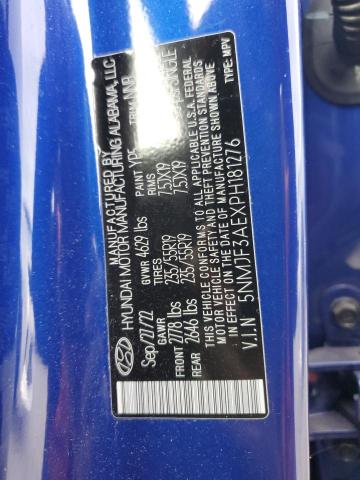 5NMJF3AEXPH181276 - 2023 HYUNDAI TUCSON SEL BLUE photo 12