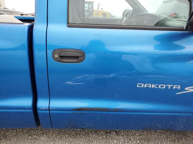 1B7FL26X6YS640442 - 2000 DODGE DAKOTA BLUE photo 10