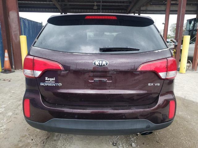 5XYKU4A7XFG568551 - 2015 KIA SORENTO EX BLACK photo 6