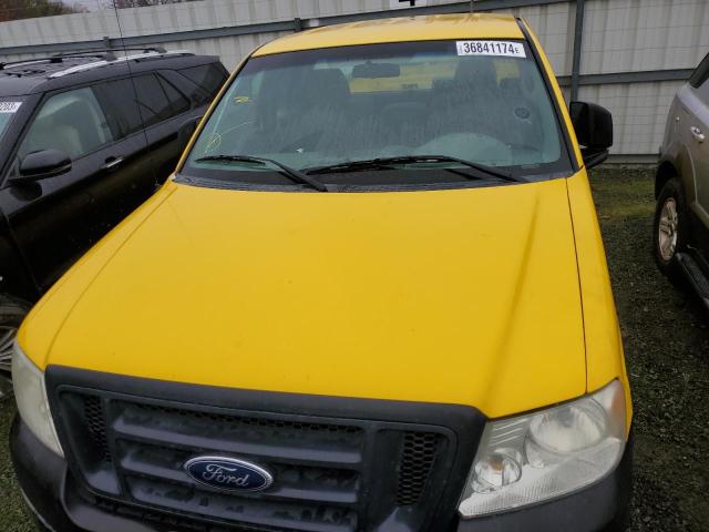 1FTRF12235KF15709 - 2005 FORD F150 YELLOW photo 5