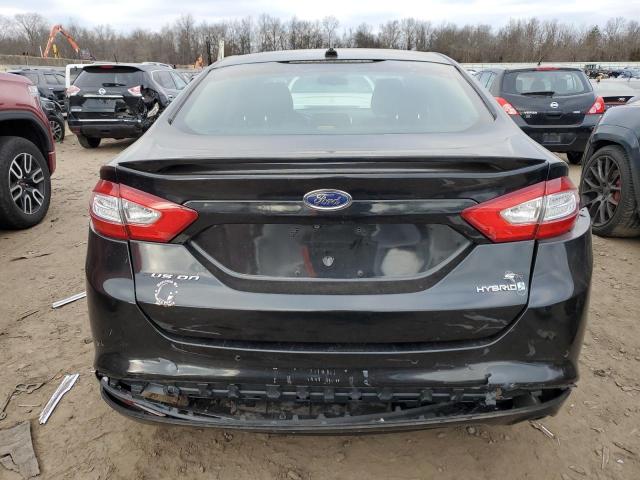 3FA6P0LU1DR173901 - 2013 FORD FUSION SE HYBRID BLACK photo 6