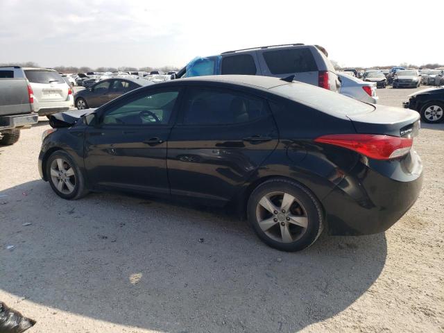 5NPDH4AE8DH240580 - 2013 HYUNDAI ELANTRA GLS BLACK photo 2