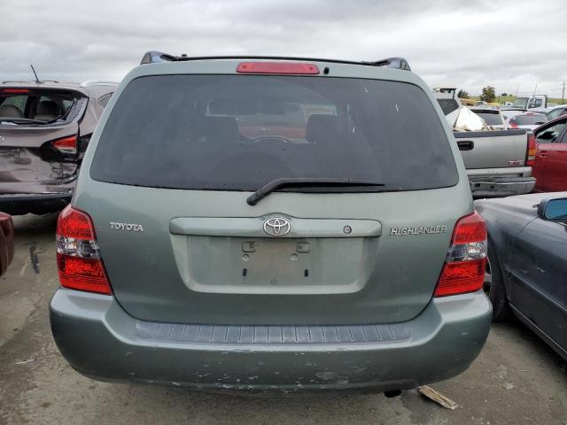 JTEGD21A560139972 - 2006 TOYOTA HIGHLANDER TEAL photo 6