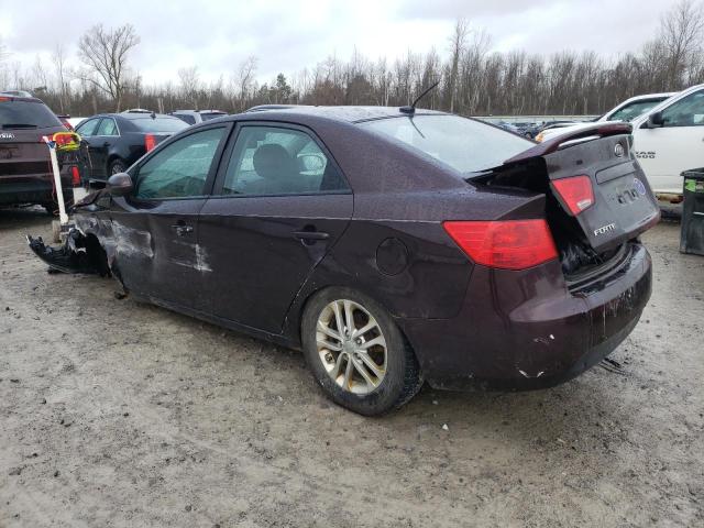 KNAFU4A23B5398975 - 2011 KIA FORTE EX PURPLE photo 2