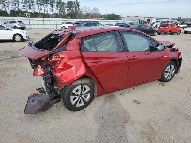 JTDKARFU1G3521080 - 2016 TOYOTA PRIUS RED photo 3