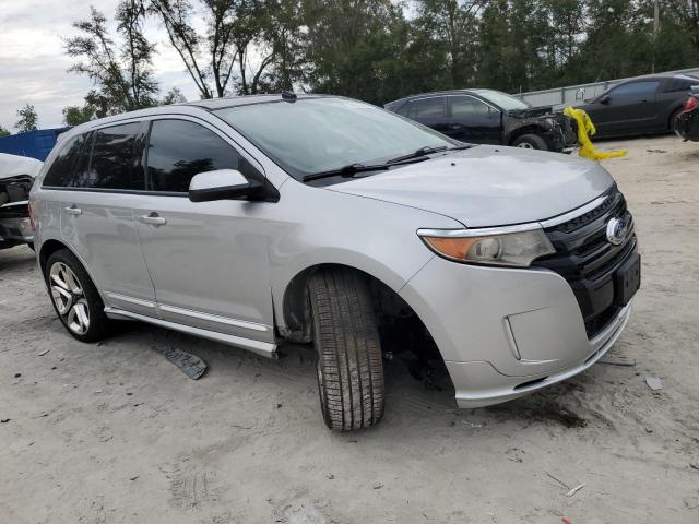 2FMDK4AK7CBA29609 - 2012 FORD EDGE SPORT SILVER photo 4