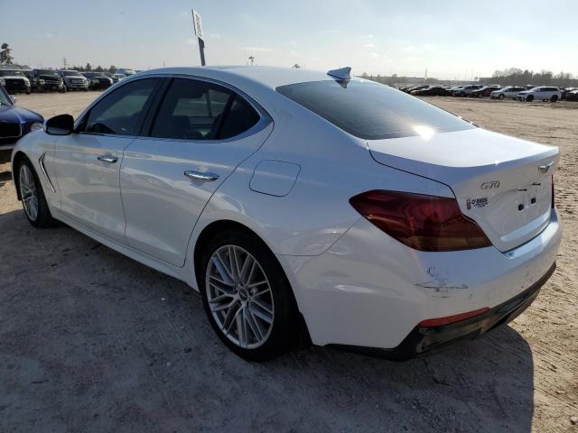 KMTG34LA6LU059876 - 2020 GENESIS G70 ELITE WHITE photo 2