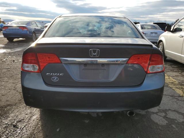 2HGFA16679H325554 - 2009 HONDA CIVIC LX-S GRAY photo 6