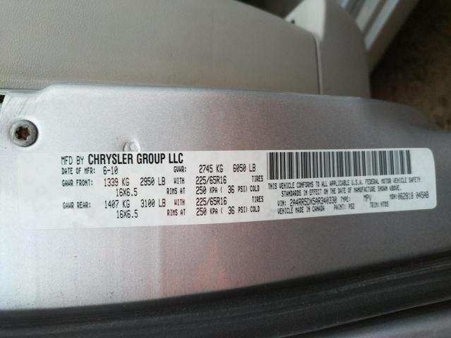 2A4RR5DX5AR340330 - 2010 CHRYSLER TOWN & COU TOURING 银色 照片 13