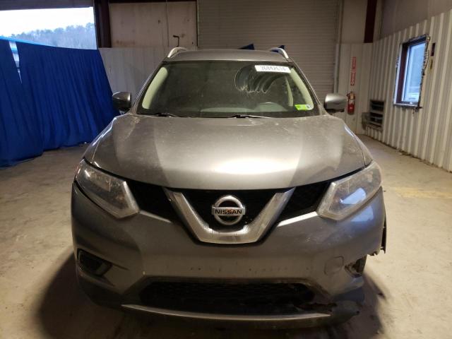 JN8AT2MV6GW134262 - 2016 NISSAN ROGUE S GRAY photo 5