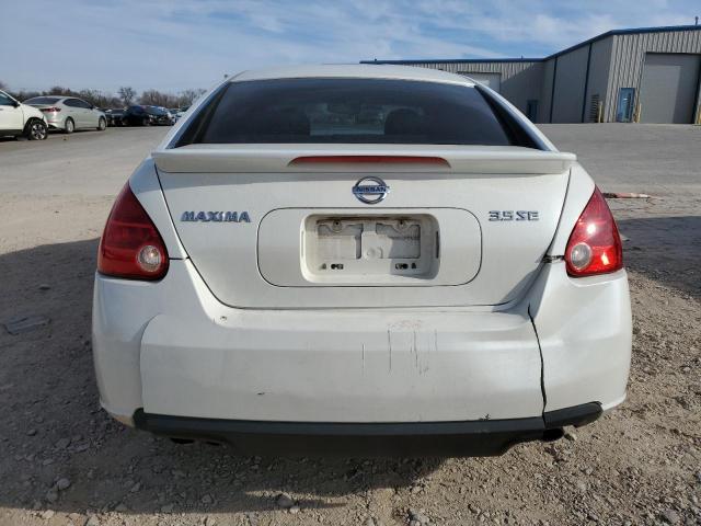 1N4BA41E08C822837 - 2008 NISSAN MAXIMA SE WHITE photo 6