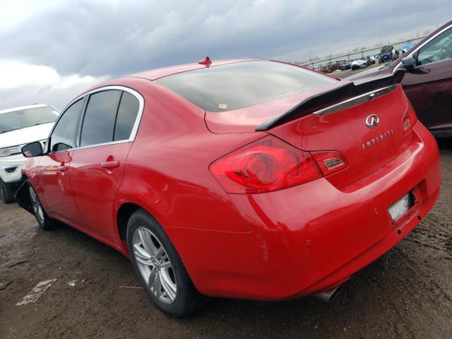 JN1CV6AR6CM675883 - 2012 INFINITI G37 RED photo 2