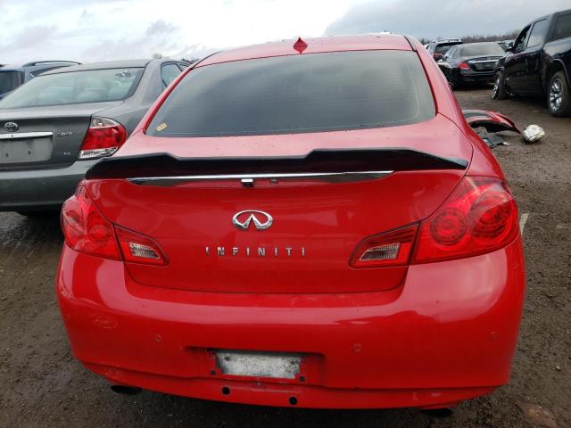 JN1CV6AR6CM675883 - 2012 INFINITI G37 RED photo 6