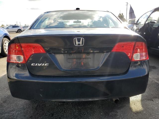 1HGFA16868L016077 - 2008 HONDA CIVIC EX BLACK photo 6