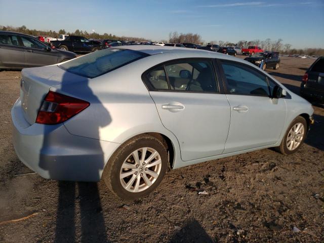 2HGFB2F82CH530694 - 2012 HONDA CIVIC EX BLUE photo 3