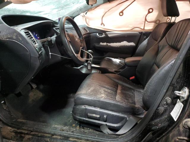 2HGFB2F98FH526212 - 2015 HONDA CIVIC EXL შავი ფოტო 7