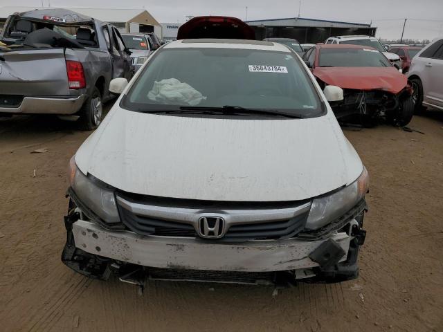 19XFB2F82CE009677 - 2012 HONDA CIVIC EX WHITE photo 5