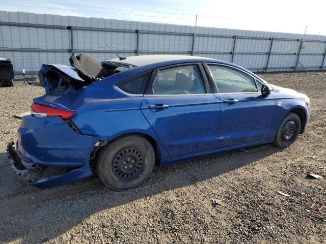 3FA6P0G76HR354051 - 2017 FORD FUSION S BLUE photo 3