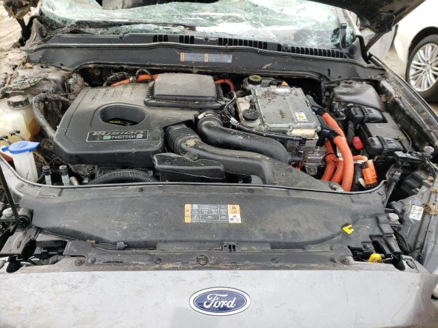 3FA6P0SU4DR317913 - 2013 FORD FUSION TITANIUM PHEV GRAY photo 11