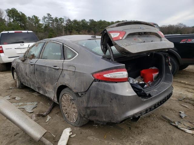 3FA6P0SU4DR317913 - 2013 FORD FUSION TITANIUM PHEV GRAY photo 2