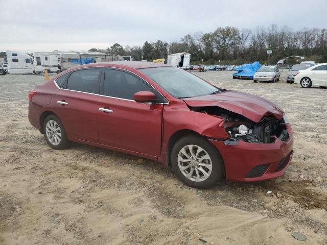 3N1AB7AP1JY340237 - 2018 NISSAN SENTRA S RED photo 4