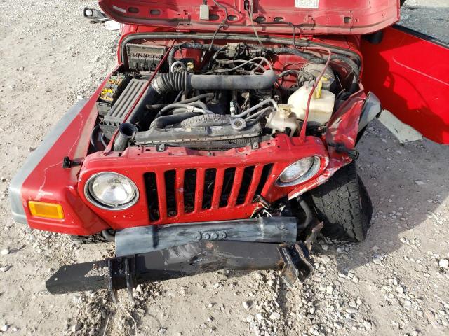 1J4FA39S06P737495 - 2006 JEEP WRANGLER X RED photo 11