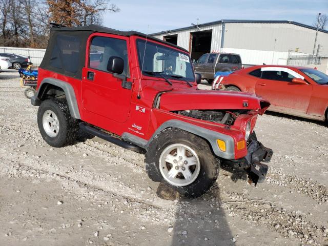 1J4FA39S06P737495 - 2006 JEEP WRANGLER X RED photo 4