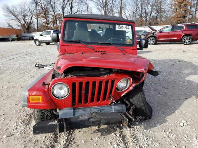 1J4FA39S06P737495 - 2006 JEEP WRANGLER X RED photo 5