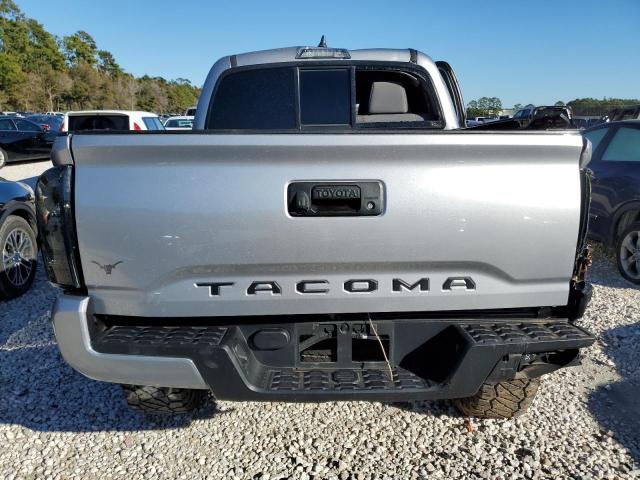 3TYAX5GN1MT023664 - 2021 TOYOTA TACOMA DOUBLE CAB SILVER photo 6