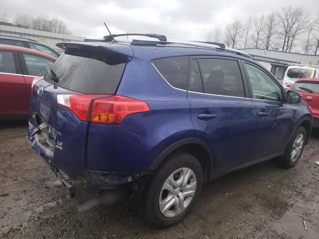 2T3BFREV9EW147145 - 2014 TOYOTA RAV4 LE BLUE photo 3