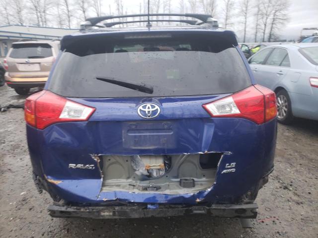 2T3BFREV9EW147145 - 2014 TOYOTA RAV4 LE BLUE photo 6