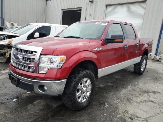 1FTFW1EF6DKD13589 - 2013 FORD F150 SUPERCREW RED photo 1