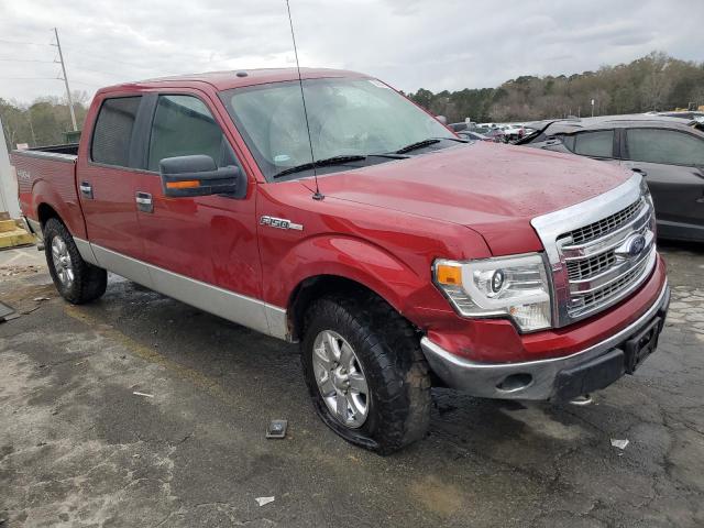 1FTFW1EF6DKD13589 - 2013 FORD F150 SUPERCREW RED photo 4