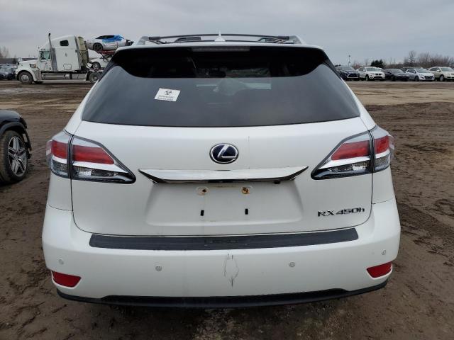 JTJBC1BA0D2437788 - 2013 LEXUS RX 450 WHITE photo 6