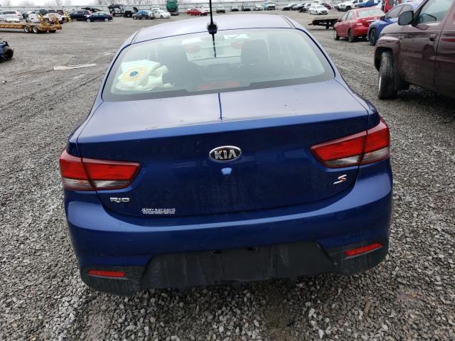 3KPA24AB0KE188454 - 2019 KIA RIO S BLUE photo 6