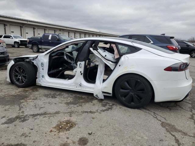 5YJSA1E56MF440408 - 2021 TESLA MODEL S WHITE photo 2
