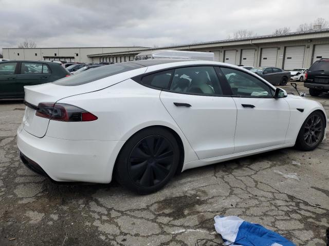 5YJSA1E56MF440408 - 2021 TESLA MODEL S WHITE photo 3