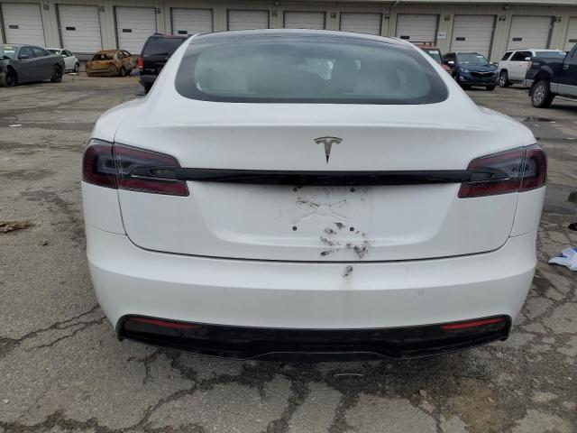 5YJSA1E56MF440408 - 2021 TESLA MODEL S WHITE photo 6