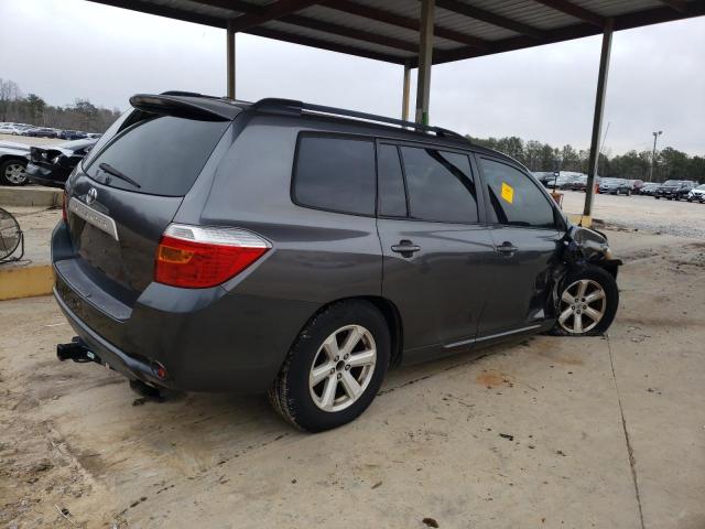 5TDZK3EH6AS020687 - 2010 TOYOTA HIGHLANDER GRAY photo 3