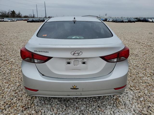 5NPDH4AE8FH642277 - 2015 HYUNDAI ELANTRA SE SILVER photo 6