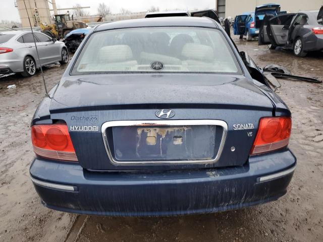 KMHWF35H35A144924 - 2005 HYUNDAI SONATA GLS BLUE photo 6