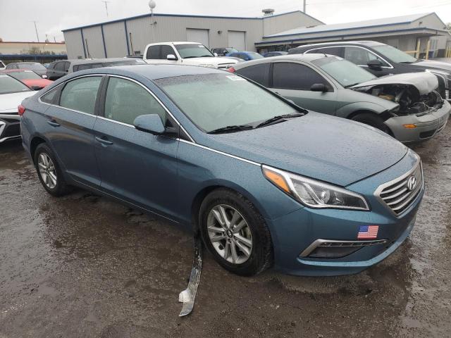 5NPE24AF3FH050509 - 2015 HYUNDAI SONATA SE BLUE photo 4