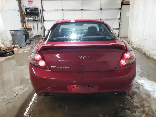 KMHHM66DX7U258920 - 2007 HYUNDAI TIBURON GS RED photo 6