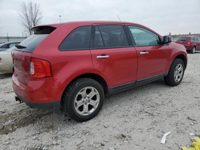 2FMDK3JC1BBA11687 - 2011 FORD EDGE SEL RED photo 3